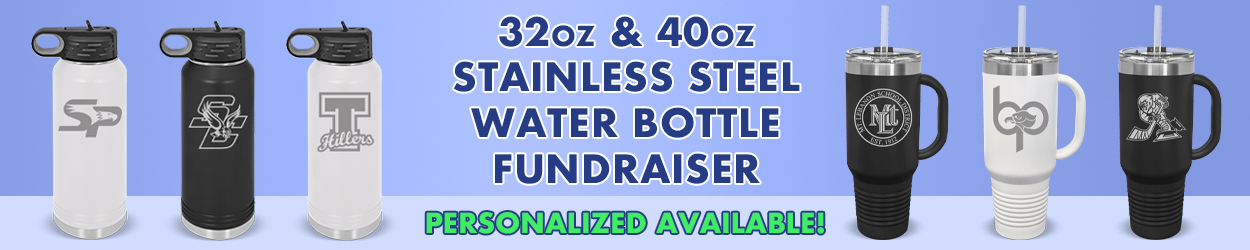 Water Bottle Fundraiser Banner